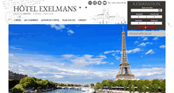 Desktop Screenshot of hotelexelmans.com